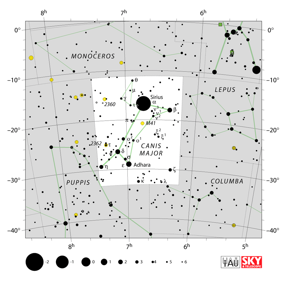 Canis Major constellation